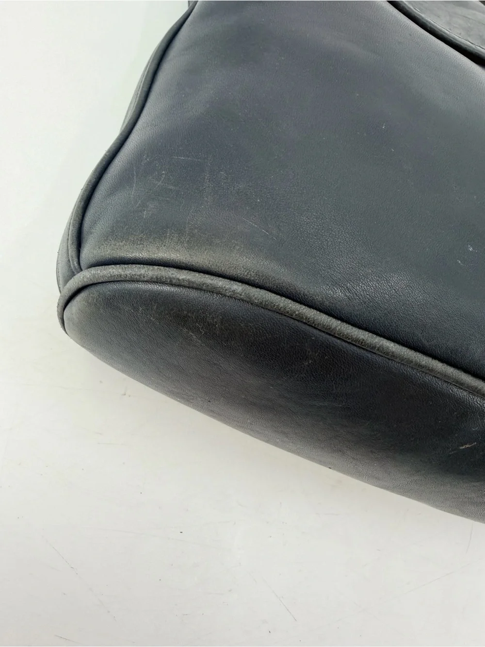 Vintage 90s Coach Whitney Flap Satchel Bag Dark Blue FLAWS
